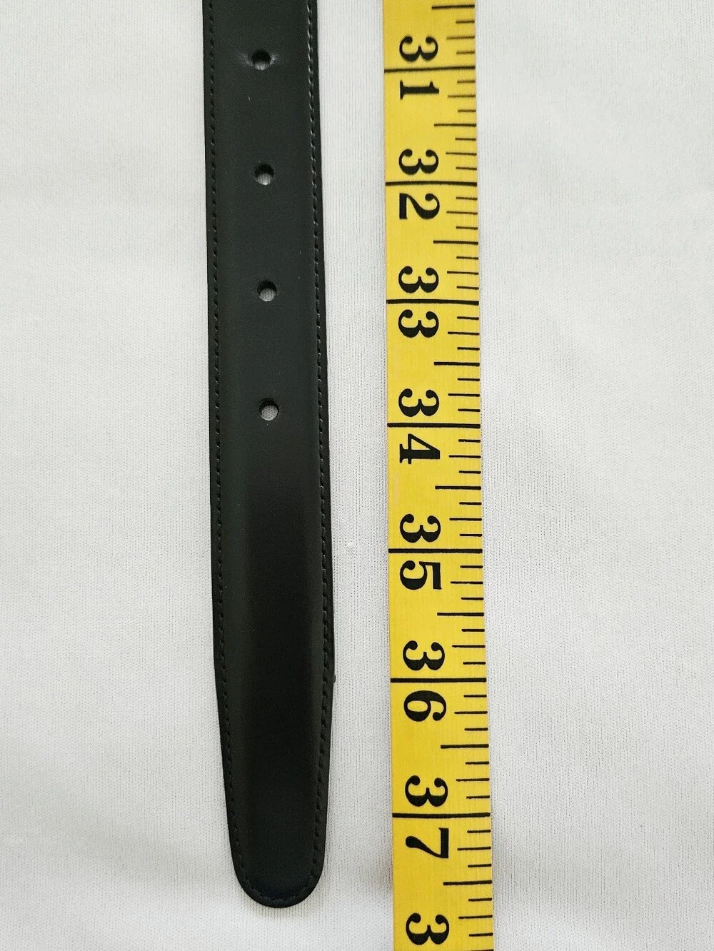 Brooks Brothers Italian Leather Belt Black Leather Wrapped Buckle Medium